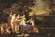 Albani  Francesco Venus Attended by Nymphs and Cupids France oil painting artist